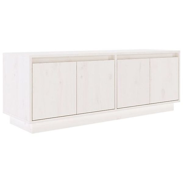 vidaXL TV-Schrank TV-Schrank Weiß 110x34x40 cm Massivholz Kiefer Lowboard günstig online kaufen