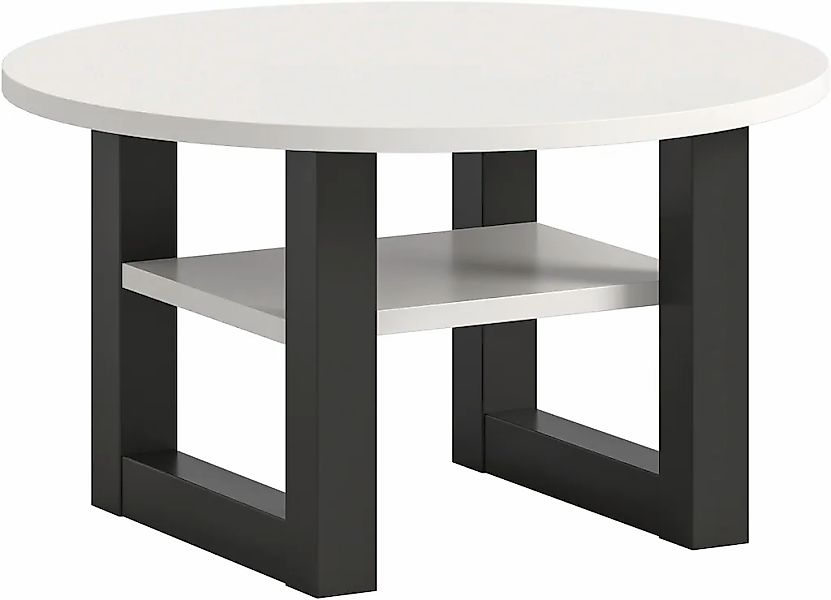 INOSIGN Couchtisch "Rail, Ø 75 cm, mit Ablageboden, inklusive Kufengestell" günstig online kaufen