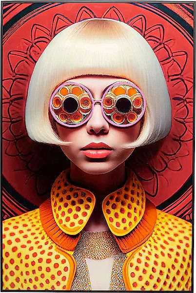 Kare Design LED-Bild »Bild Fancy Blonde Lady 120x80cm« günstig online kaufen