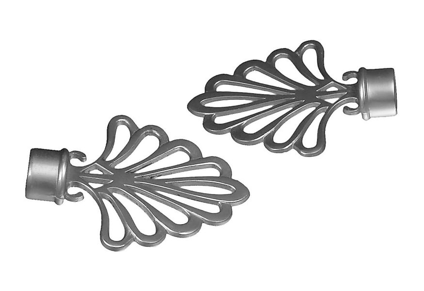 Liedeco Gardinenstangen-Endstück FÃ¤cher, Gardinen, (Set, 2-St), günstig online kaufen