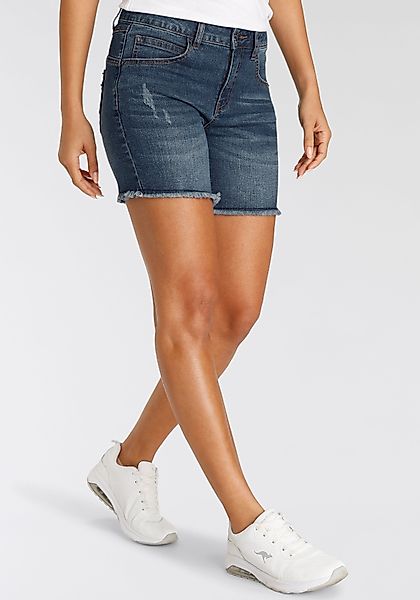 KangaROOS Jeanshotpants kurze Schnittform, mit Destroyed-Effekten, günstig online kaufen