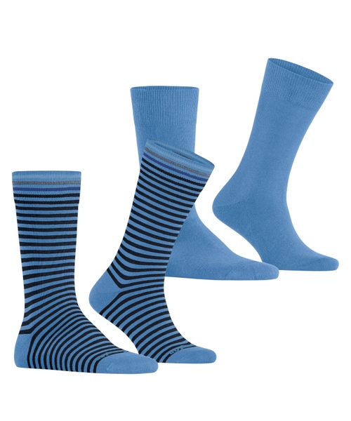 Burlington 2-er Set Socken Blau und Blau gestreift günstig online kaufen