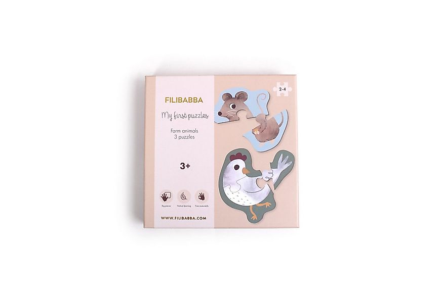 FILIBABBA Puzzle Filibabba Lernpuzzle – 5 Motive: Zählen, Tiere, Wohnen & Z günstig online kaufen