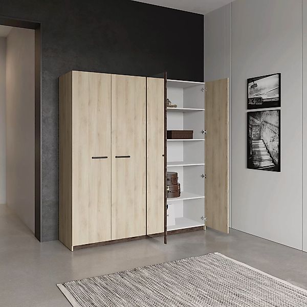 Demeyere GROUP Kinderkleiderschrank "Watson", SCHRANK 4 TÜREN/1 SPIEGEL günstig online kaufen