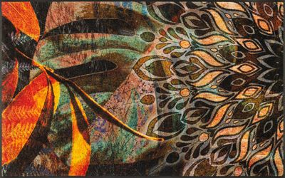 wash+dry by Kleen-Tex Fußmatte "Jungle Dance" rechteckig 7 mm Höhe günstig online kaufen