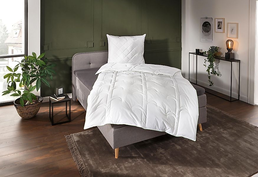 QUEENS TEXTILES Naturfaserbettdecke »Iris, Bettdecke 135x200 cm, 155x220 cm günstig online kaufen