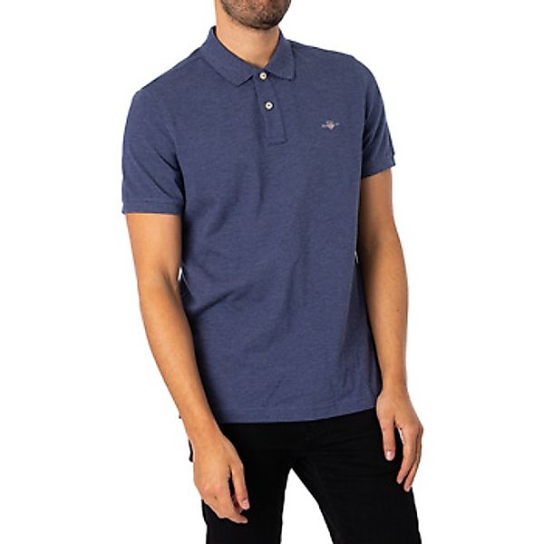 Gant Poloshirt REG SHIELD SS PIQUE POLO mit Logo und Flachstrickkragen 100% günstig online kaufen