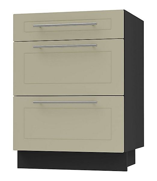Feldmann-Wohnen Auszugsunterschrank Kvantum (3 Schubladen mit Teilauszug, S günstig online kaufen