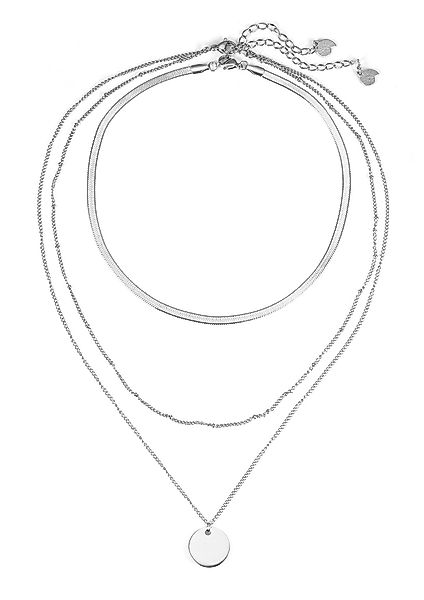 Hey Happiness Edelstahlketten-Set Layer, Mehrreihige Choker günstig online kaufen