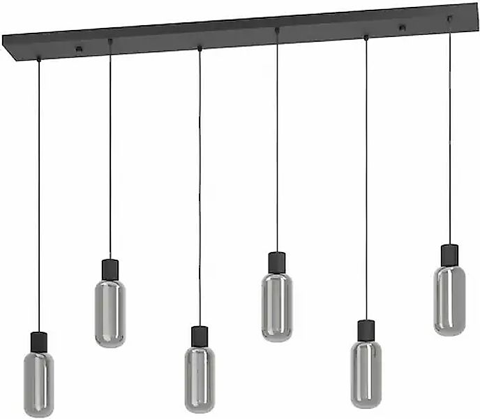 EGLO Hängeleuchte »MAIONE Pendellampe - Stahl - E27 - 6X4W - IP20« E27 1 St günstig online kaufen