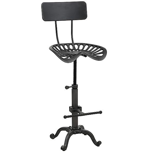 PROREGAL Barhocker Sitzhöhe 50-64cm Höhenverstellbar Drehbar Fußablage Indu günstig online kaufen
