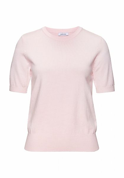 LASCANA Kurzarmpullover, in Feinstrick-Qualität, T-Shirt Pullover, basic günstig online kaufen