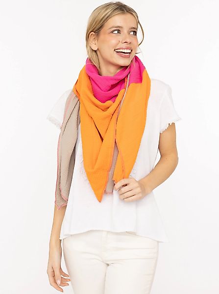 Zwillingsherz Dreieckstuch "Viereck "Blockstreifen"" farbenfroh, Colour Blo günstig online kaufen