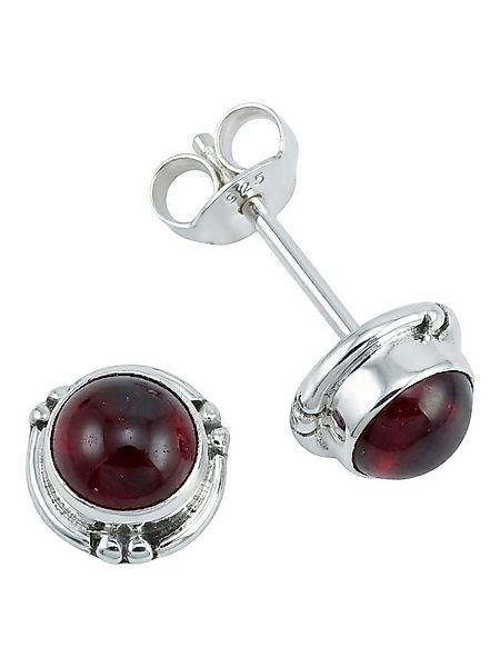 mantraroma Paar Ohrstecker LITANG aus 925 Silber mit Granat (Paar, Paar Ohr günstig online kaufen