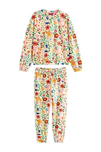 Next Pyjama Langärmeliger Pyjama aus Baumwolle günstig online kaufen