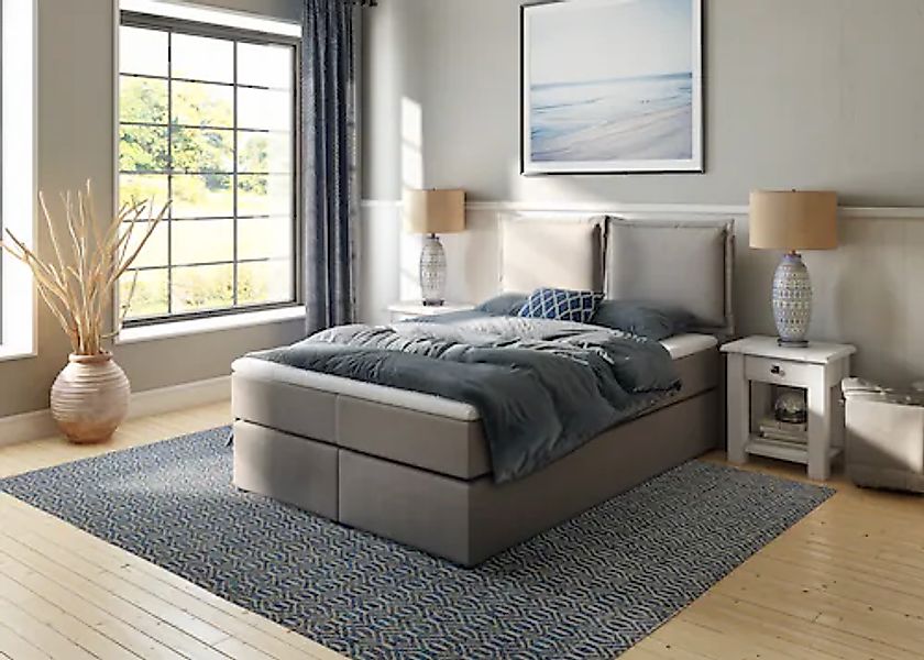 Home affaire Boxspringbett »Lysann«, 5fach verstellbares Kopfteil, in 4 Bre günstig online kaufen