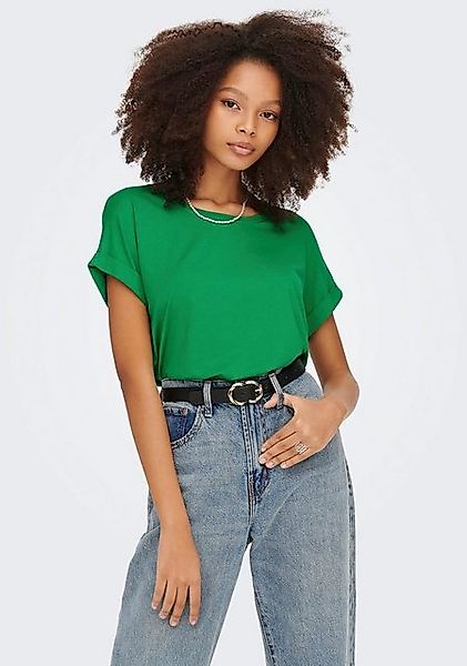 ONLY T-Shirt ONLMOSTER S/S O-NECK TOP NOOS JRS mit Aufschlag am Arm günstig online kaufen