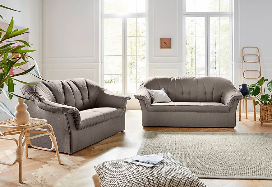 DOMO collection Polstergarnitur "Pegnitz", (Set), Sessel und 3-Sitzer günstig online kaufen