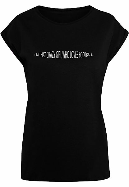 Merchcode T-Shirt "Merchcode Damen Ladies Football Girl Extended Shoulder T günstig online kaufen