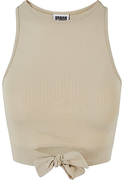URBAN CLASSICS Muskelshirt "Urban Classics Damen Ladies Cropped Knot Top", günstig online kaufen