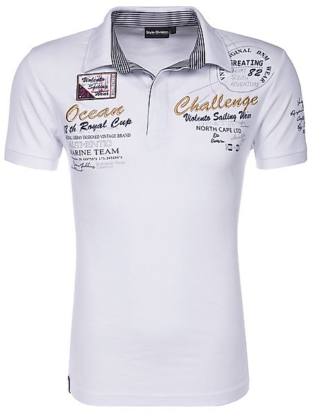 Style-Division Poloshirt SDHOUSTON Bedruckt & mit günstig online kaufen