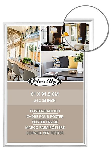 Close Up Bilderrahmen Posterrahmen 61 x 91,5 cm weiß günstig online kaufen