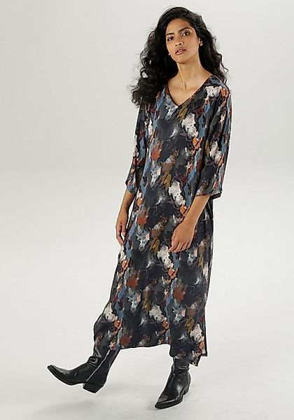 Aniston CASUAL Blusenkleid mit extravagantem, grafischen Batik-Muster günstig online kaufen