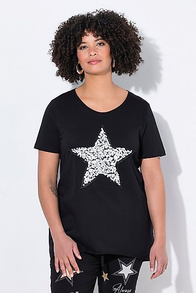 Angel of Style T-Shirt T-Shirt A-Linie Pailletten-Stern günstig online kaufen