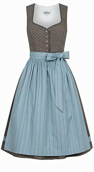 Nübler Trachtenkleid Midi Dirndl Felicitas in Braun von Nübler günstig online kaufen