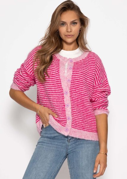 SASSYCLASSY Cardigan Gestreifter Cardigan für Damen günstig online kaufen