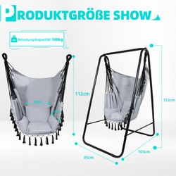 CCLIFE Hängesessel Hängesessel mit Gestell Hängeschaukel günstig online kaufen