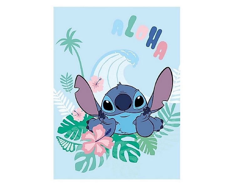 Wohndecke Wohndecke 110x150 cm – Flauschige Decke, Lilo & Stitch günstig online kaufen