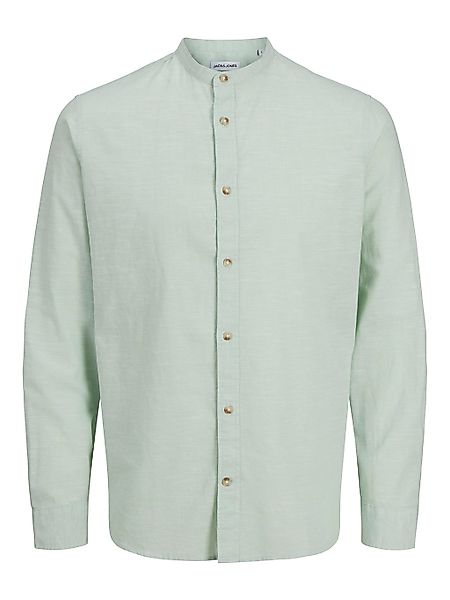 Jack & Jones Langarmhemd "JJESUMMER BAND SHIRT LS SN", mit Bandkragen günstig online kaufen