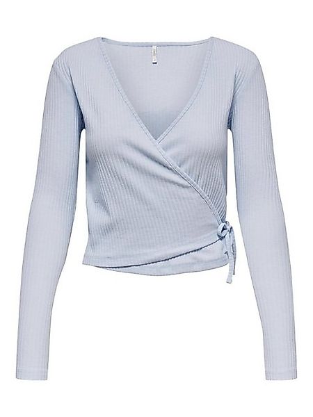 ONLY Langarmshirt Emma (1-tlg) Wickel-Design günstig online kaufen