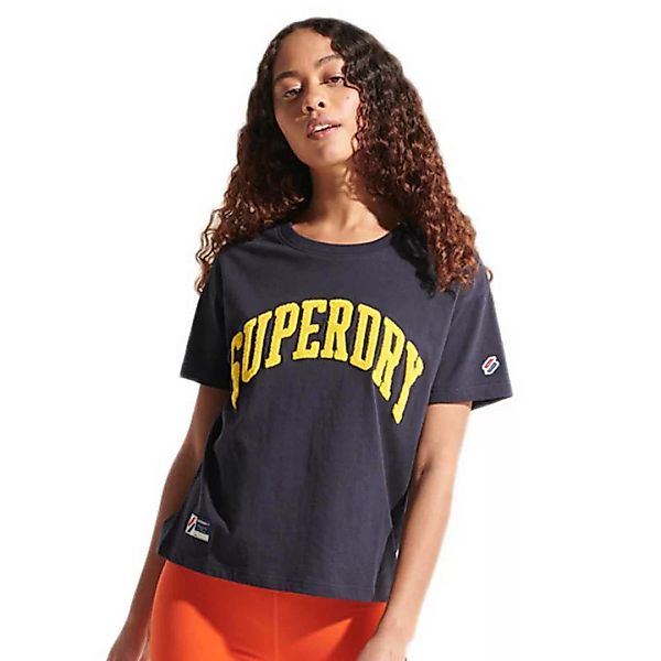 Superdry Varsity Arch Boxy Kurzarm T-shirt L Deep Navy günstig online kaufen