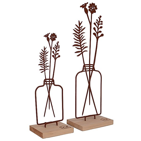UNUS HOME Dekofigur Aufsteller Blumenvase 2er günstig online kaufen