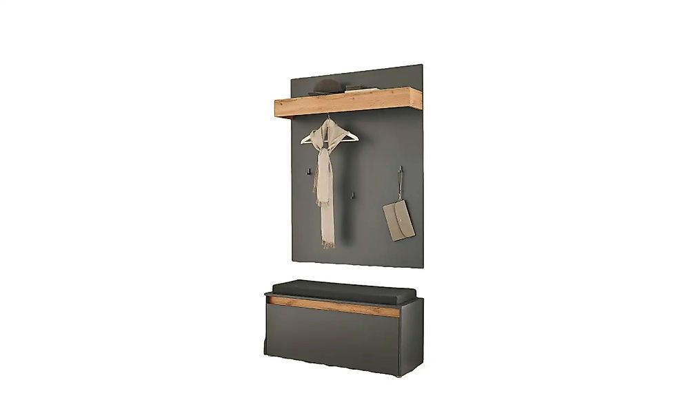Garderobenkombination   ¦ grau ¦ Maße (cm): B: 100 H: 170 Garderoben & Klei günstig online kaufen