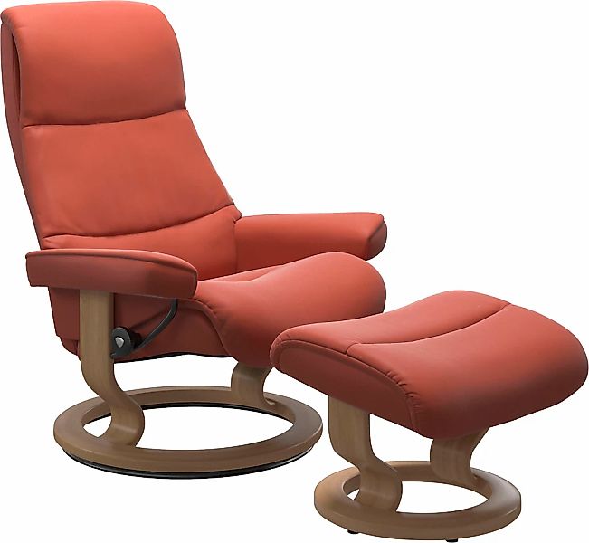 Stressless Relaxsessel "View" Set, Relaxsessel mit Hocker, mit Classic Base günstig online kaufen