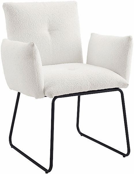 SalesFever Armlehnstuhl "Komfortabler Esszimmerstuhl mit Stil" () mit Welle günstig online kaufen