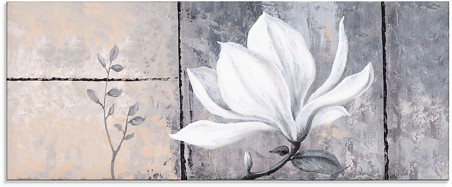 Artland Glasbild "Klassische Magnolie", Blumen, (1 St.), in verschiedenen G günstig online kaufen