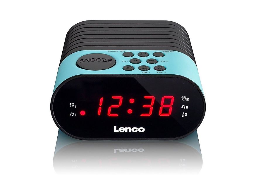 Lenco Radiowecker CR-07 Blue Batterie-Backup, LED-Display, Doppel-Alarm, er günstig online kaufen
