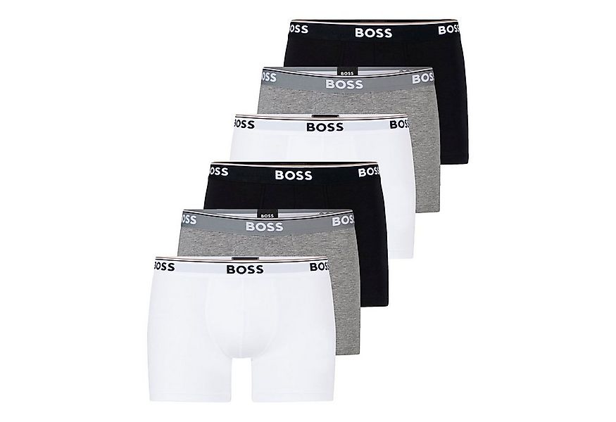 BOSS Boxer Cotton Stretch (6-St) mit umlaufend eingewebtem Markenschriftzug günstig online kaufen