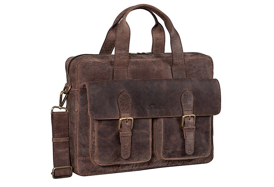 Benthill Aktentasche Echt Leder Laptoptasche Notebooktasche Umhängetasche L günstig online kaufen
