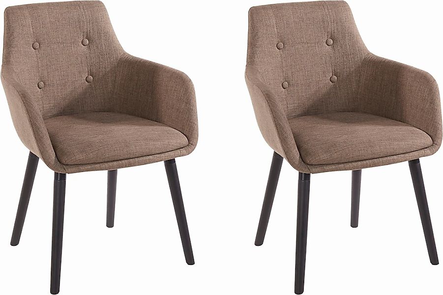 Home affaire Armlehnstuhl "Bradford" (Set) 2 Stk.(1 oder 2 Stück), Bezug in günstig online kaufen