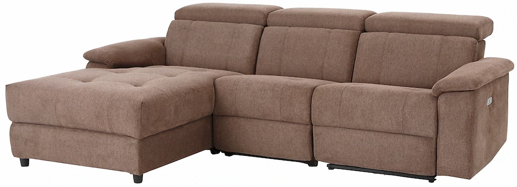 Home affaire Ecksofa "Binado, L-Form," mit manueller oder elektrischer Rela günstig online kaufen