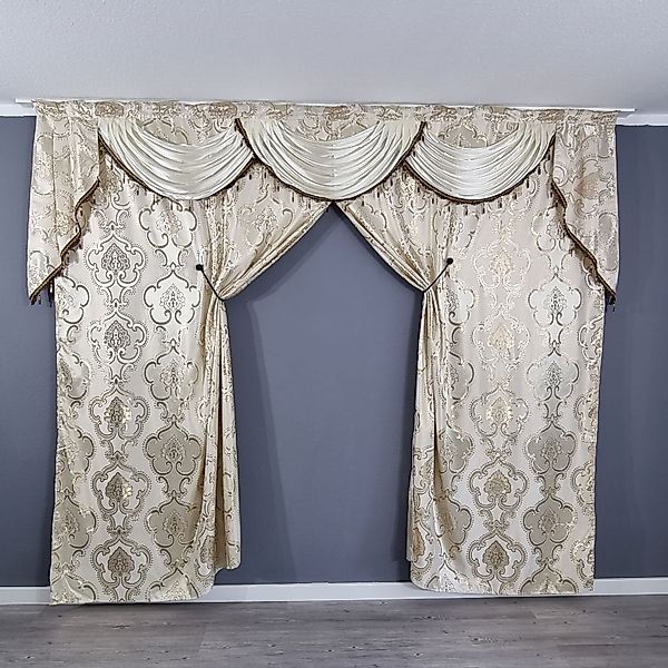 Gardinen by Justyna Verdunkelungsvorhang Barock Gardine günstig online kaufen