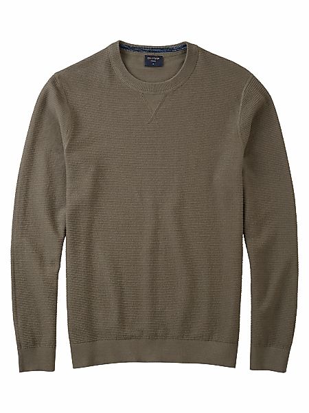 OLYMP Rundhalspullover "OLYMP Strick Casual" mit modischem Strukturmuster günstig online kaufen