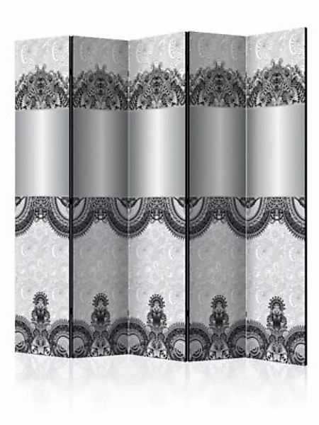 artgeist Paravent Room divider - Abstract pattern II schwarz/weiß Gr. 225 x günstig online kaufen
