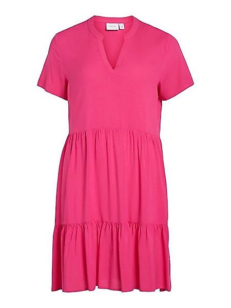 Vila Tunikakleid VIPAYA V-NECK S/S DRESS - NOOS mit Volant günstig online kaufen