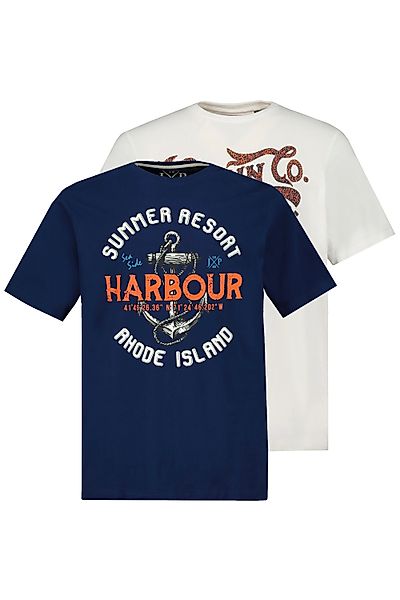JP1880 T-Shirt T-Shirt 2er-Pack Rundhals Halbarm günstig online kaufen